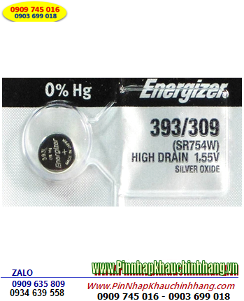 Energizer SR754W AG5 _Pin cúc áo 1.55v Energizer AG5 LR754 393 _Xuất xứ USA